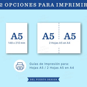 Agenda 2024 para Imprimir, 2 Dias por Pagina Vista Vertical, Blanco y Negro, Diseño Minimalista, PDF Tamaño A5, MUY COMPLETA image 10