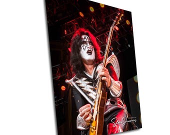 トミー・セイヤーのサイン入り8x10キッスギタリスト写真 - ジョンへ
