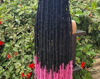 Black and pink butterfly locks