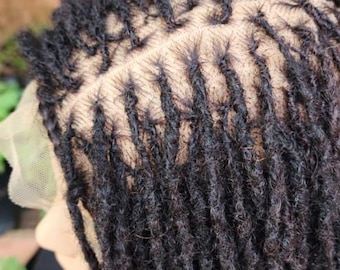 Ready to Ship Short Bob Human Hair Dreadlocks Wig – 100% African  Donor Hair Locs, Realistic Lace Scalp, Lightweight in its natural state.