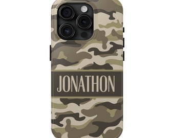 Custom Name Camouflage Phone Case: Military, Hunting Gift