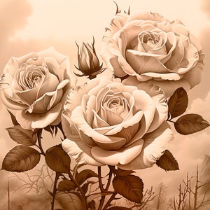 Puede incluir: Un dise&ntilde;o de grabado l&aacute;ser que presenta un ramo de tres rosas beige con tallos y hojas. El dise&ntilde;o est&aacute; sobre un fondo marr&oacute;n claro con una escena de bosque descolorida en el fondo. El texto "LASER ENGRAVING DESIGN PNG-LIGHTBURN" est&aacute; en la parte inferior de la imagen. El texto "BUY 1, GET THE SECOND AT 50% OFF 25% AUTOMATIC DISCOUNT BUY 3, PAY FOR 2 33% AUTOMATIC DISCOUNT BUY 5, PAY FOR 3 40% AUTOMATIC DISCOUNT BUY 10, PAY FOR 5 50% AUTOMATIC DISCOUNT" est&aacute; en el lado derecho de la imagen. El texto "INSTANT DOWNLOAD" est&aacute; en un c&iacute;rculo rojo en el lado derecho de la imagen.