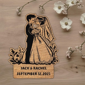 Personalized Digital File for Wedding, Bride Groom, Laser Engraving SVG, Laser Cutting, Lightburn File, Wedding Ornament, Wood Sign , Xtool