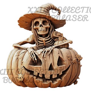 Laser Engraving PNG File: 3D Illusion Halloween Wall Art, Wood Decor, Lightburn Engraving File, Halloween Laser File, Halloween Pumpkin