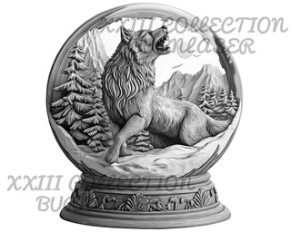 Statuetta Lupo In Cristallo K9 Con Incisione Laser 3D – 50x50x80mm, Scultura Di Vetro Per Decorazione E Regalo
