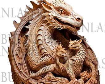 3D-draaklasergravurebestand | Wood Art, Lightburn (digitaal ontwerp)