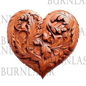 Laser Engraving | Heart Engraved | PNG Engraving | 3D Illusion | Laser Ready | Lightburn | Engraving Design | Laser File | Valentine's Day |