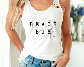 Beach Bum Grunge PNG, Digital Download, Sublimation Design, DTF Print, Summer T-Shirt Design, Distressed Beach Vacation, 300 DPI, Beach Vibe
