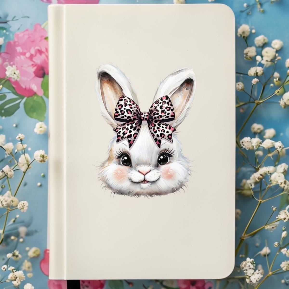 Easter Bunny With Bows PNG Bundle PNG Easter Coquette Floral Spring PNG ...