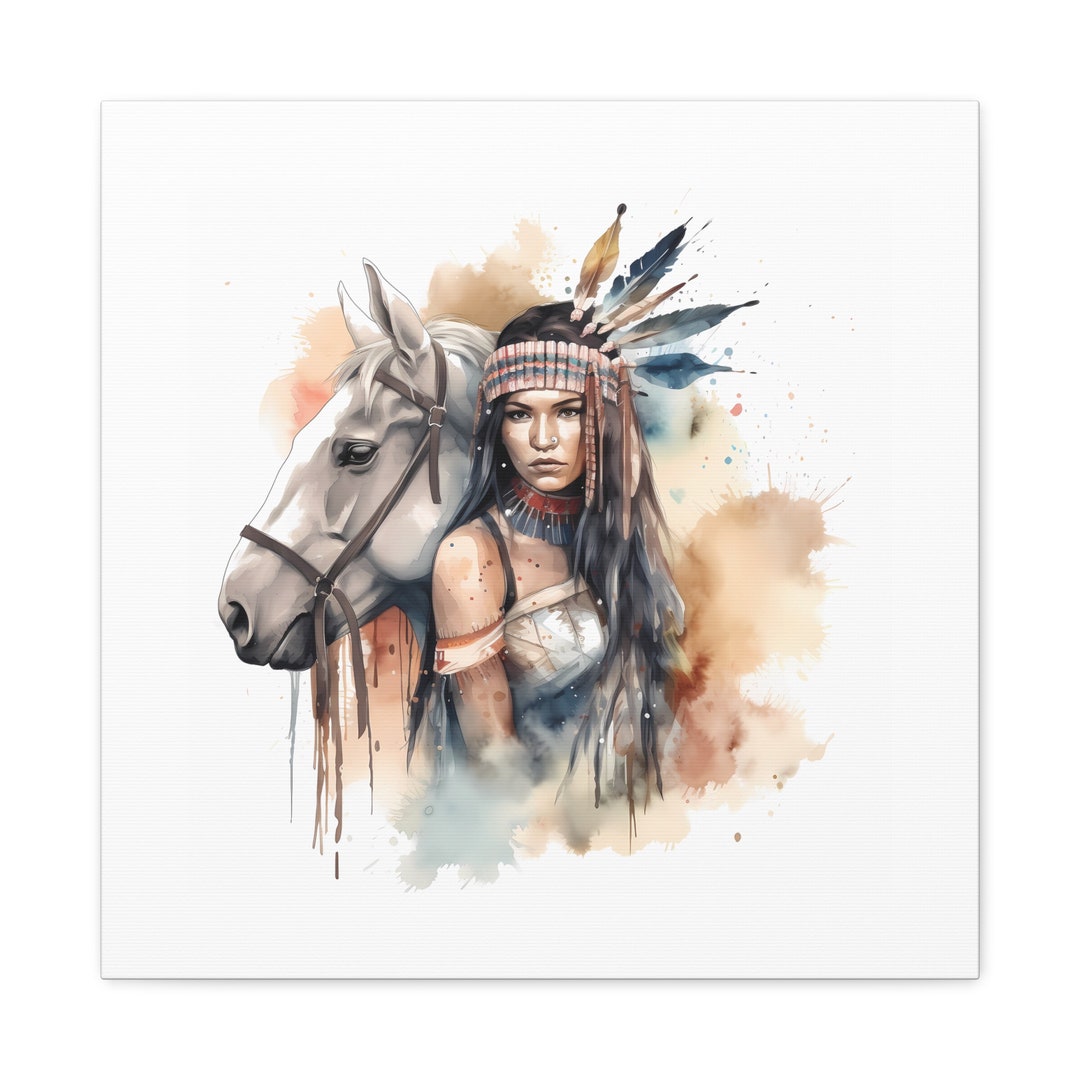 Native Beauty Western Inspired Wall Art Western Decor Etsy