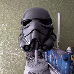 3d Printed Stormtrooper Helmet painted black