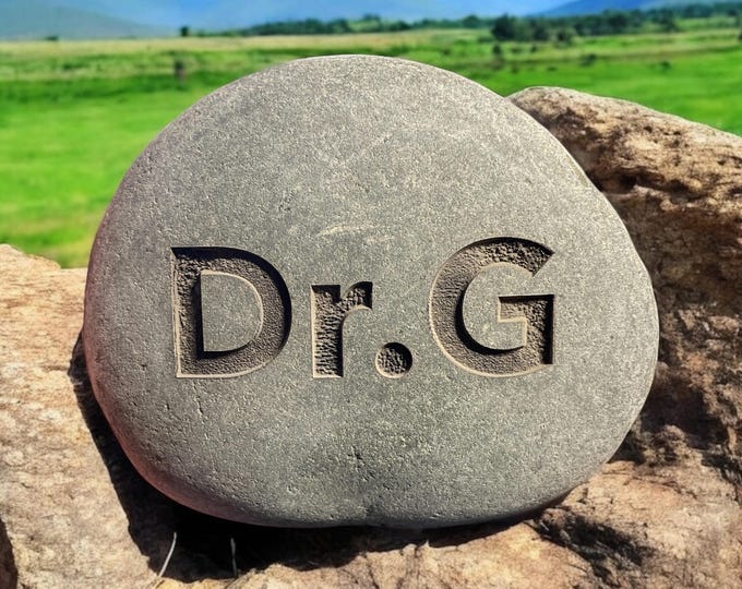 2 to 4" Personalized River Stone