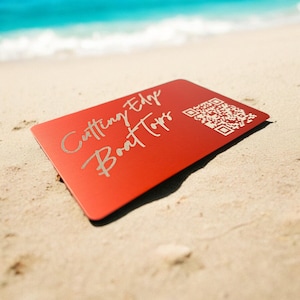 Custom Aluminum Business Cards: Engraved Metal, 8 Color Options