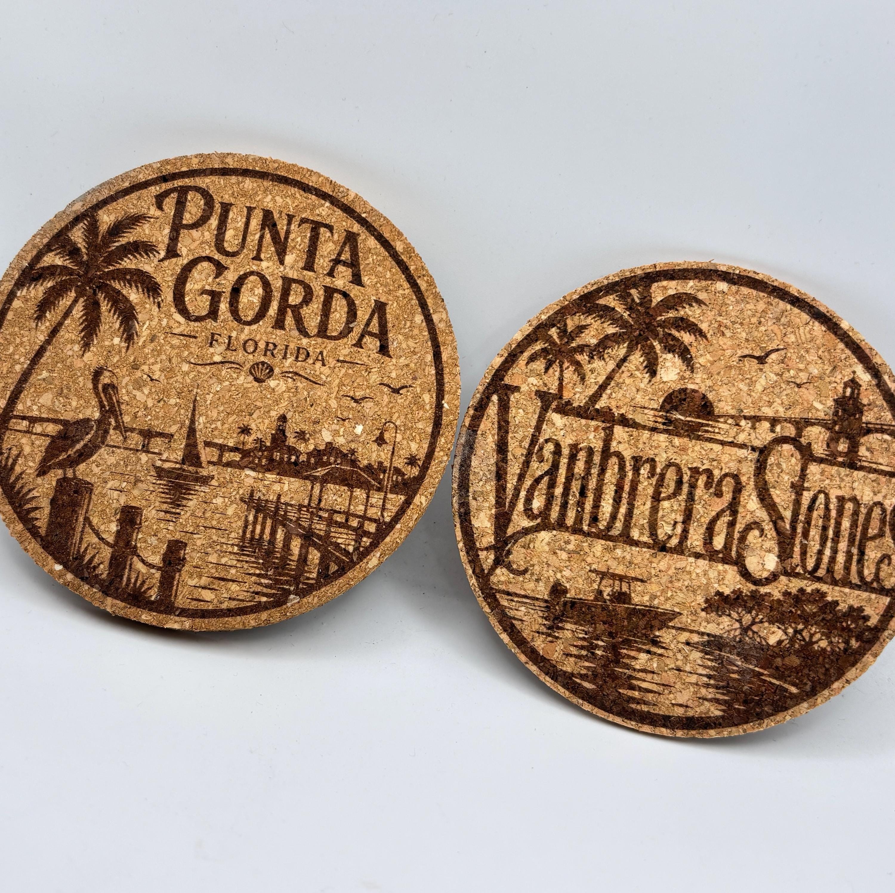Custom Engraved Cork Coasters