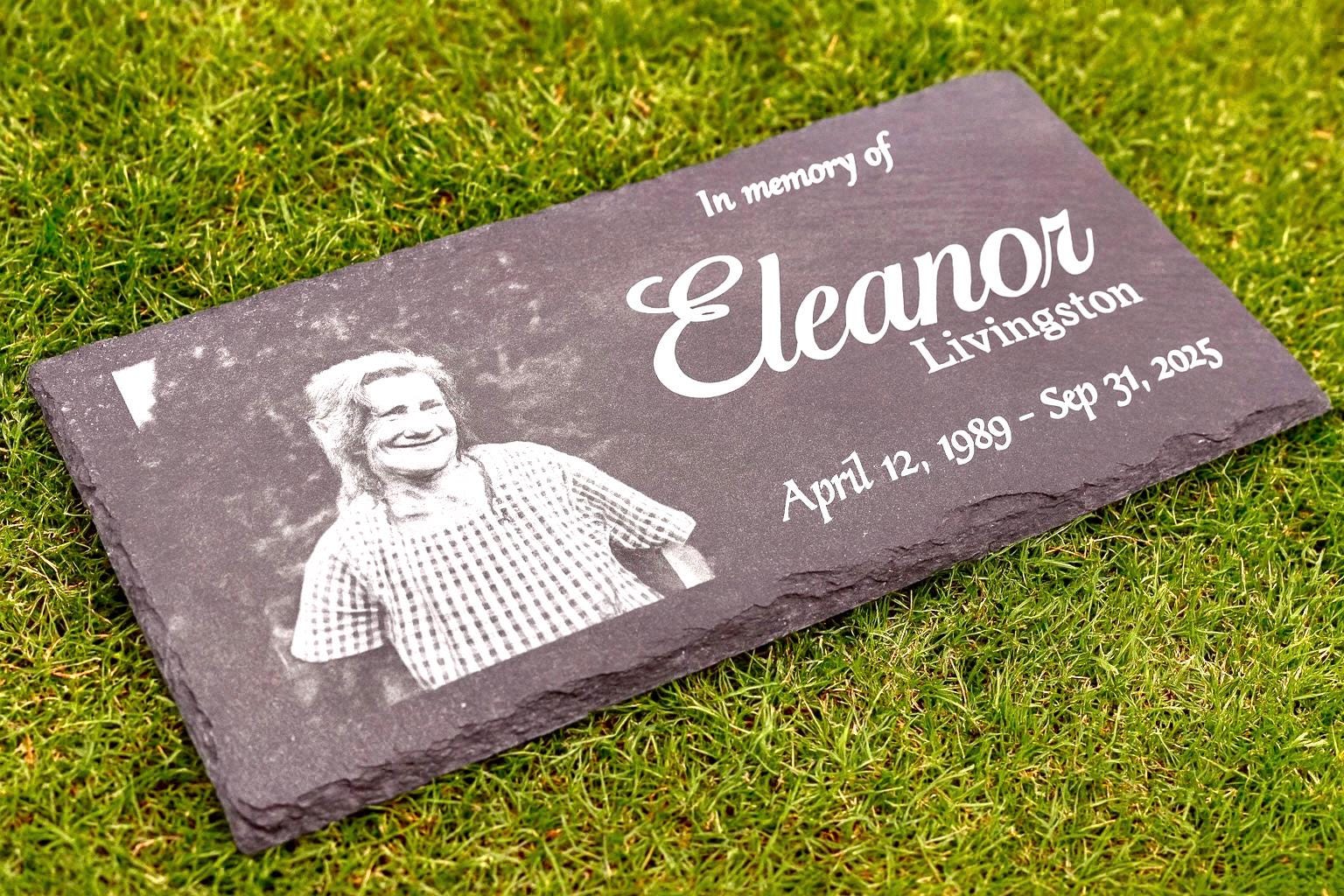 Engraved Slate Plaque: Rectangular Dark Grey Tray, Non-Slip Feet (11.8x5.91")