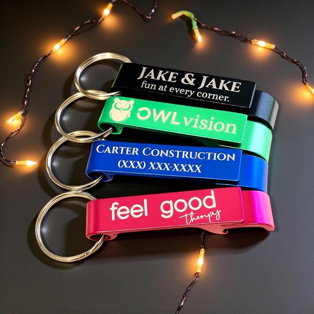 Engraved Bottle Opener Keychains