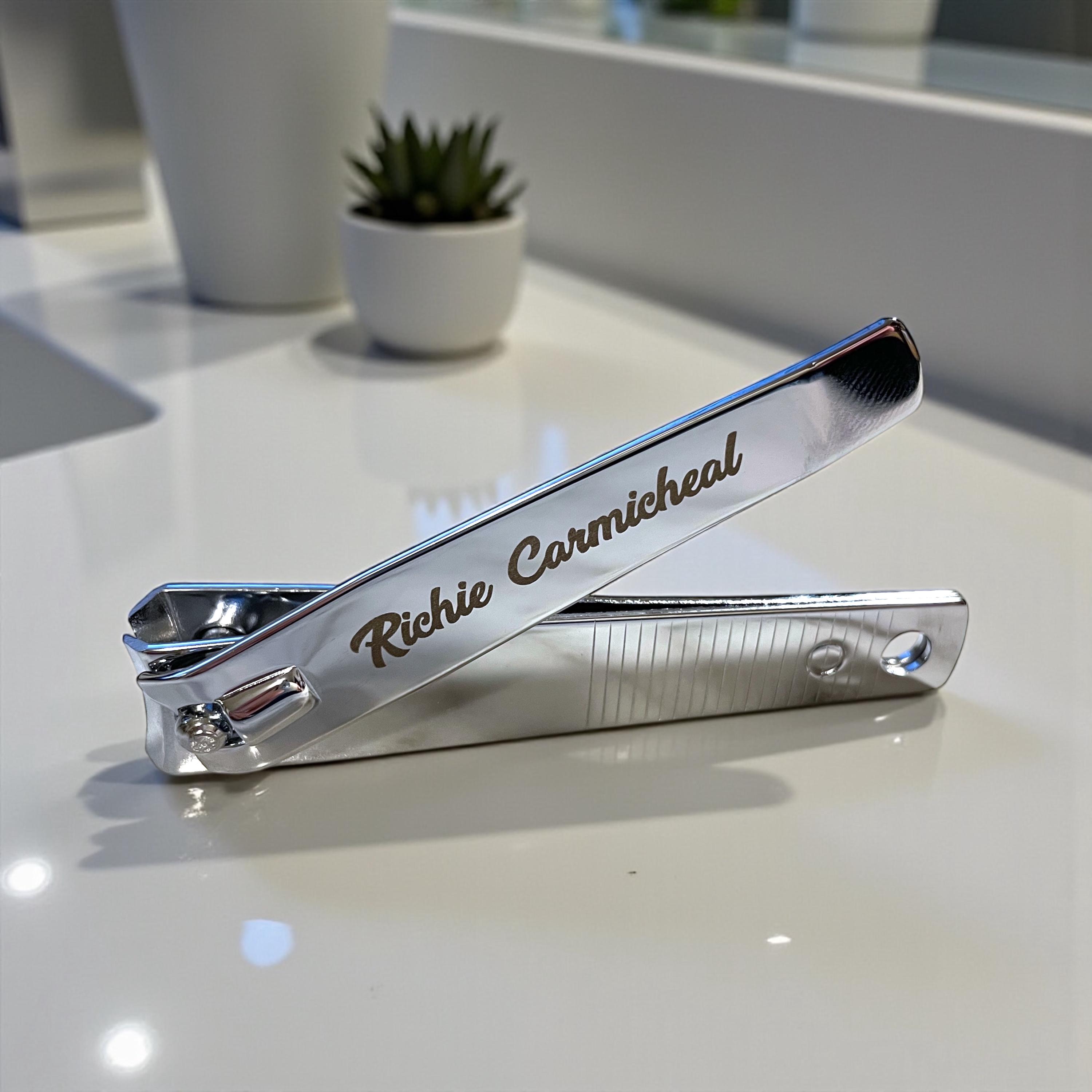 Engraved Stainless Steel Nail Clippers