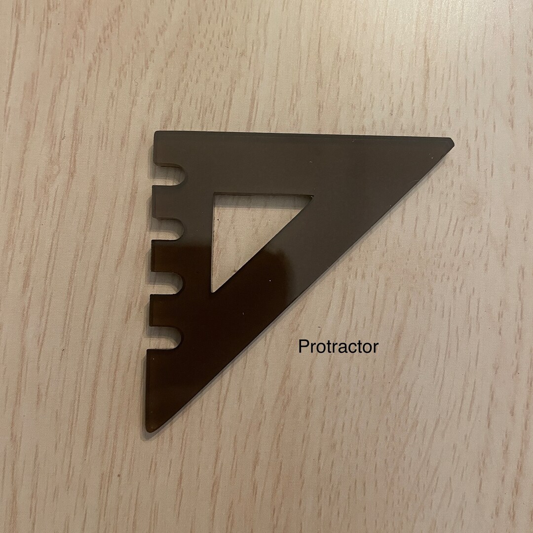 Blank 25 Pack Protractor Shape Acrylic Cutouts High Gloss Etsy