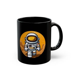 Taza de aventura de astronauta, regalo espacial de astronauta de dibujos animados, taza de café única de la NASA, taza de té de explorador cósmico, regalo para amantes del espacio exterior, galaxia