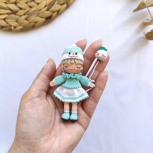 Miniature Amigurumi Doll Mavi/Crochet doll, Miniature doll, Amigurumi doll, Handmade Toys, Mini amigurumi, Handmade gifts, Collection doll