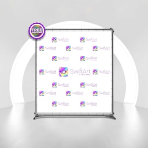 Business Logo Backdrop, Custom Birthday Banner, Step and Repeat Backdrop, Picture Backdrop Photo, Vinyl Party Backdrop Trade Show