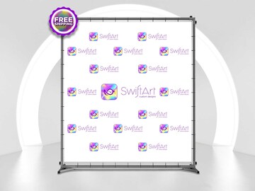 8x8 Custom Photo Backdrop, 10x10 Custom Birthday Banner, Step and Repeat Backdrop, Picture Backdrop Photo, Vinyl Party Backdrop