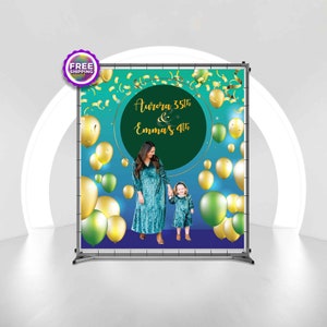 Custom 30th Birthday Backdrop, Custom Birthday Banner, Step and Repeat Backdrop, Picture Backdrop Photo, Vinyl Party Backdrop