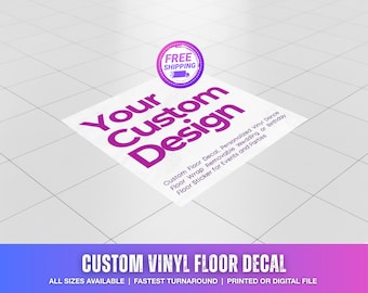 Custom Vinyl Floor Decal: Removable Dance Floor Wrap for Events