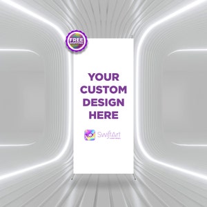 Custom X Stand Banner, Custom Birthday Banner, Step and Repeat Backdrop, Picture Backdrop Photo, Vinyl Party Backdrop
