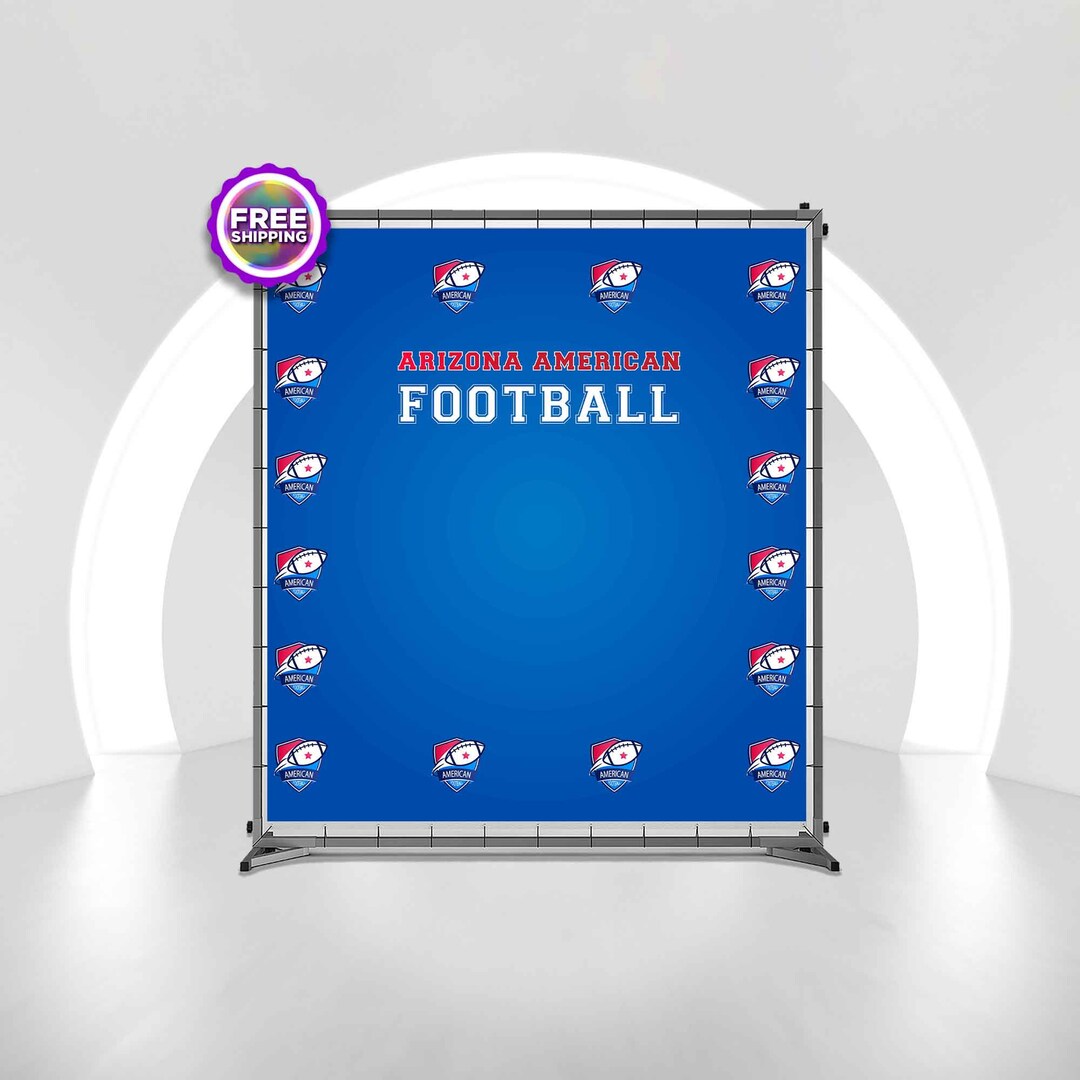 Custom Subject Sports Backdrop, Custom Birthday Banner, Step and Repeat Backdrop, Picture