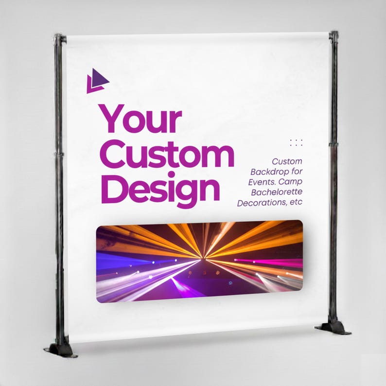 Custom Event Backdrop: Bachelorette, Wedding, Business Logo afbeelding 2