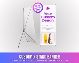 Custom X-Stand Banner: Portable Event Sign with Free Design