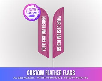 Custom Feather Flags, Custom garden Flags, Custom printed Flag, Outdoor decoration, Custom Real Estate Sign, Personalized Business Flag