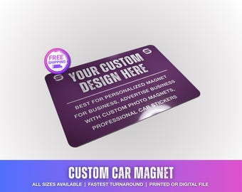 Custom Car Magnets Sign, Personalized Magnet for Business, Advertise Business with Custom Photo Magnets, Professional Car Stickers