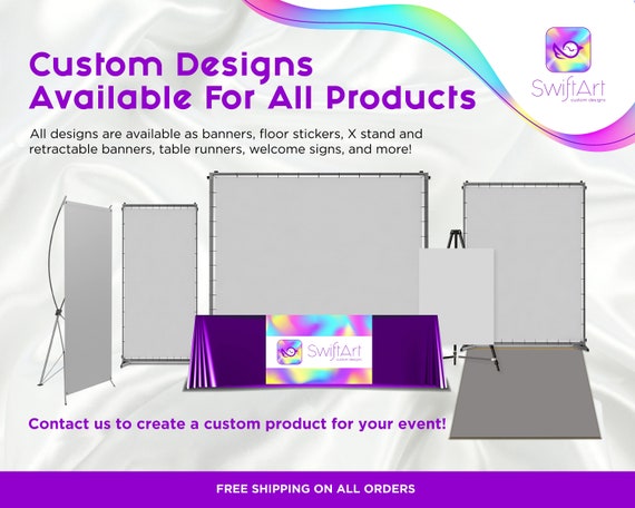 BUNDLE Floor Decal & Backdrop, Custom Bossy Baby Birthday Floor Decal, Custom Banner, Step and Repeat Backdrop, Picture Photo Backdrop