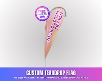 Custom Feather Flags | Personalized Advertising Flags for Business, Trade Shows, Outdoor Events & Storefront Displays