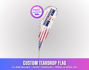 Custom Feather Flags | Personalized Advertising Flags for Business, Trade Shows, Outdoor Events & Storefront Displays