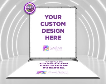 BUNDLE Floor Decal & Backdrop, Custom Bossy Baby Birthday Floor Decal, Custom Banner, Step and Repeat Backdrop, Picture Photo Backdrop