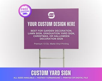 Custom Yard Sign, Garden Decoration, lawn Sign, custom outdoor sign, Graduation Yard Sign, Christmas or Halloween Decoration sign