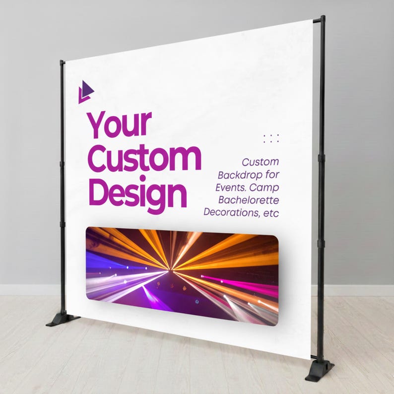 Custom Event Backdrop: Bachelorette, Wedding, Business Logo afbeelding 3