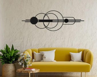 Abstract Wall Decor: Decorative & Modern Metal Art, Plasma-Laser CNC Cut(Dxf Svg Pdf Step)