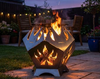 DIY Portable Fire Pit Laser Cut Files DXF SVG Welding Project Outdoor Camping Stove