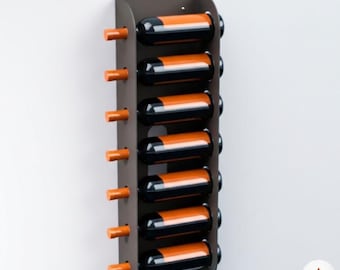 Archivos de corte láser para estantes de vinos, planos de doblado DXF, descarga digital - Montaje moderno