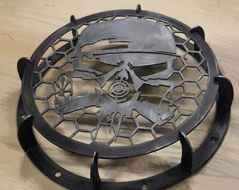 Steampunk Skull Grill DXF Files for Laser Cutting Portable Camping BBQ Fire Pit