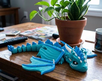 Articulated Wind Dragon 3D Print File: Desk Decor (STL Download)