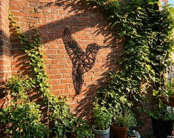 HummingBird Wall Decor: Decorative & Modern Metal Art, Plasma-Laser CNC Cut(Dxf Svg Pdf Step)