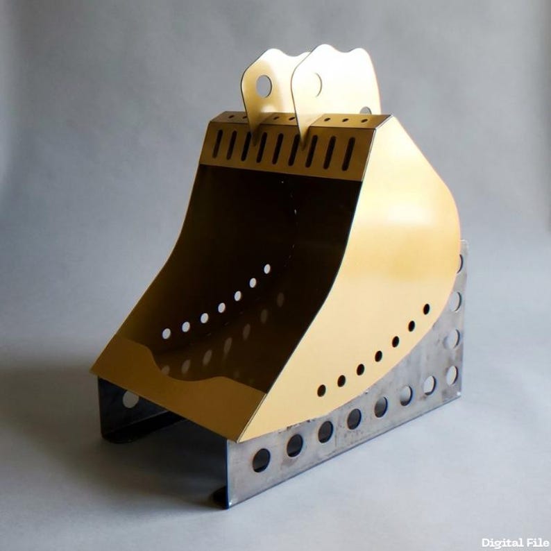 DIY Excavator Bucket Fire Pit DXF Files Laser Cut Garden Firepit ...