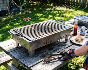 Opvouwbare draagbare grill Digitale bestanden Lasergesneden metalen kooktoestel