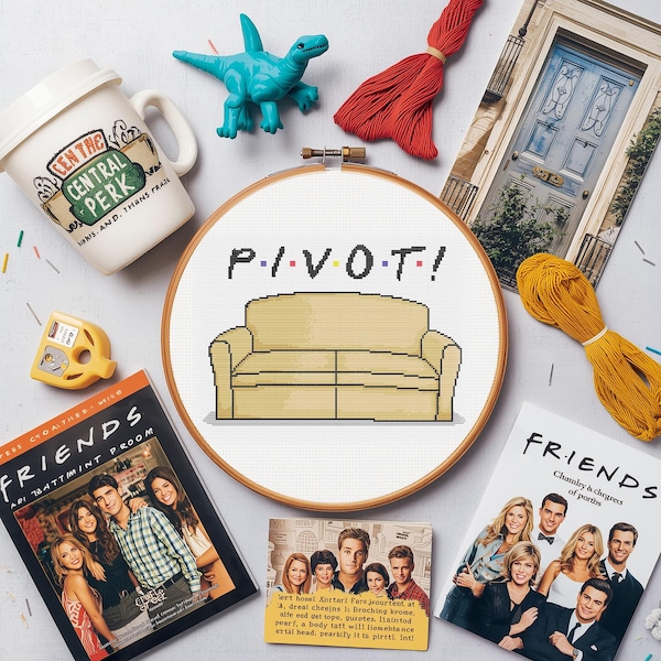 ¡Pivote! - Cita de amigos en punto de cruz