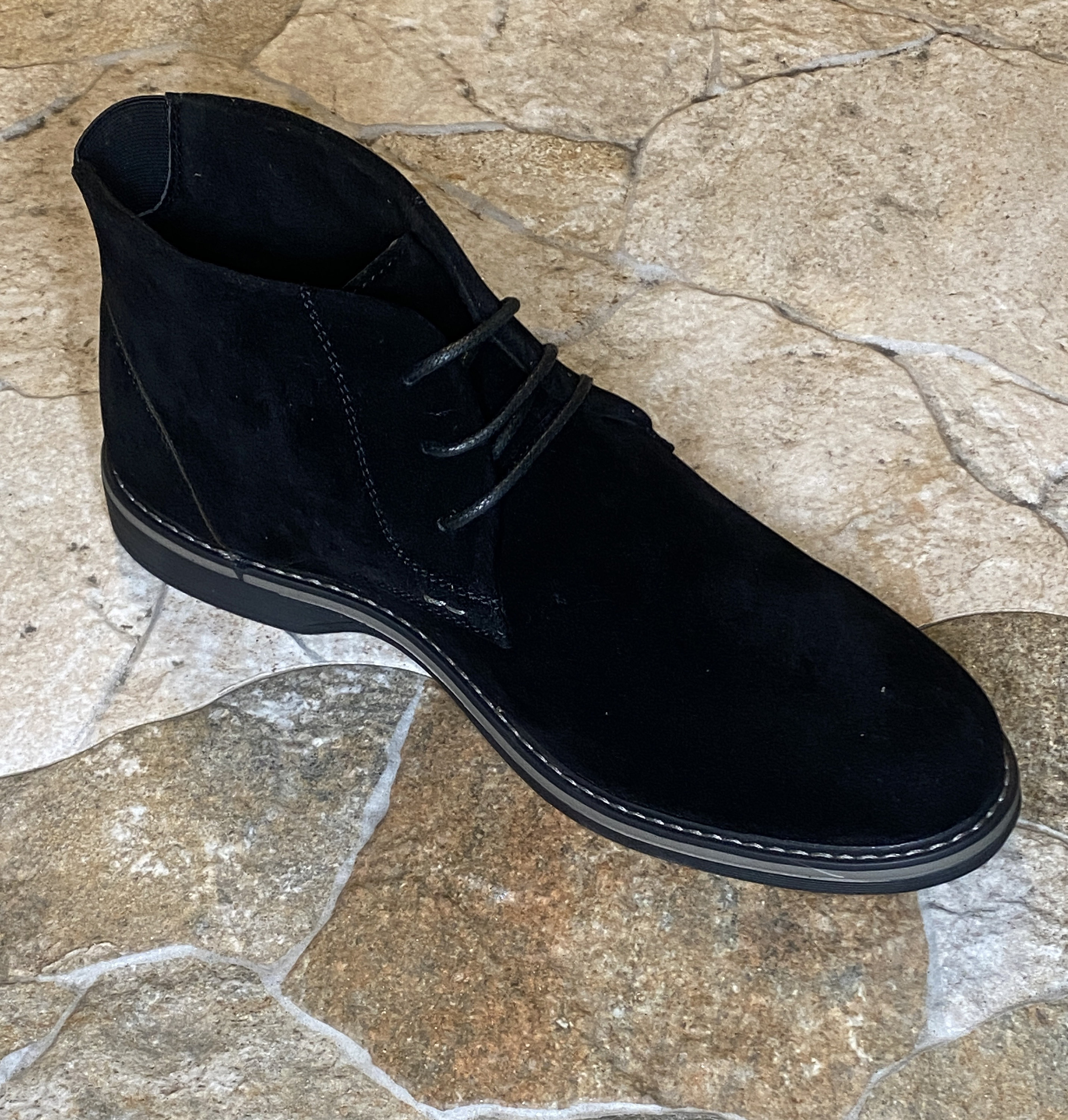 Terroni Italian Design Black Suede Chukka Boots Excellent Condition Size 40 Terroni Men main image 4